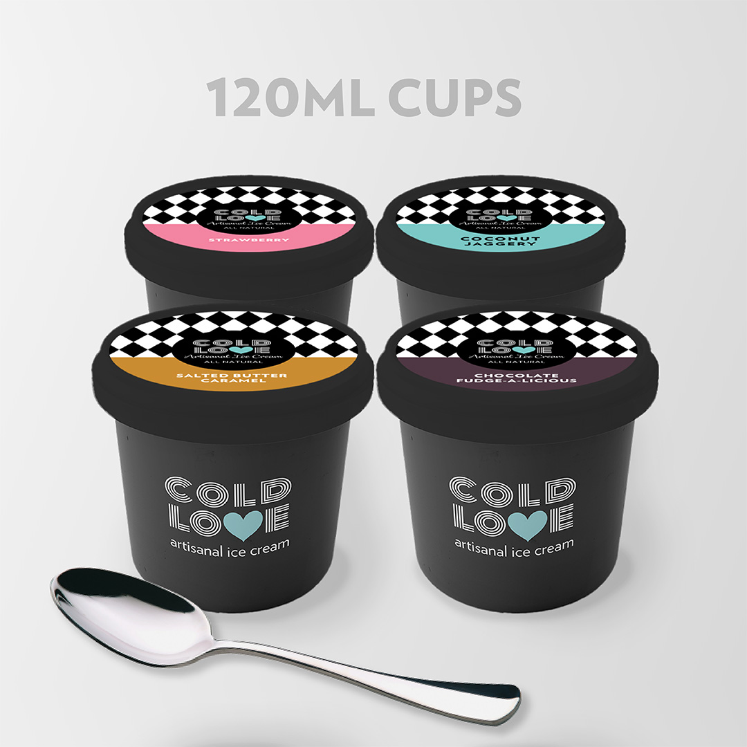 FIRST LOVE SAMPLER BOX Pack of 4 cups 120 ml each 