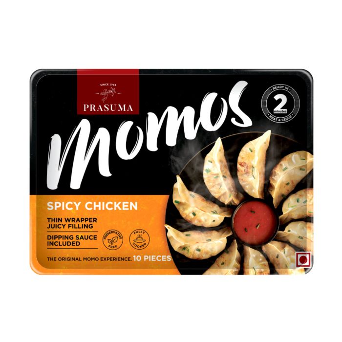 Spicy Chicken Momos 10pcs 
