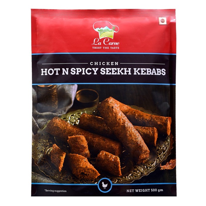 La Carne Chicken Hot and Spicy Seekh Kebab 